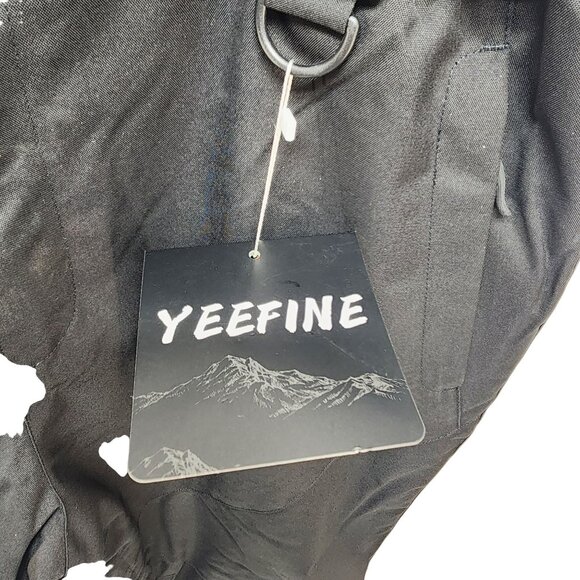 Yeefine Mens Waterproof & Windproof Snow Bib Pants Adjustable Straps Size L - Picture 3 of 9